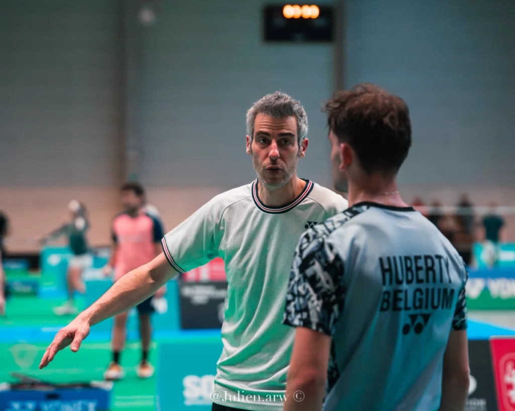Championnats de Belgique Elites 2025 Gembloux Gaspard coach Arnaud Huberty
